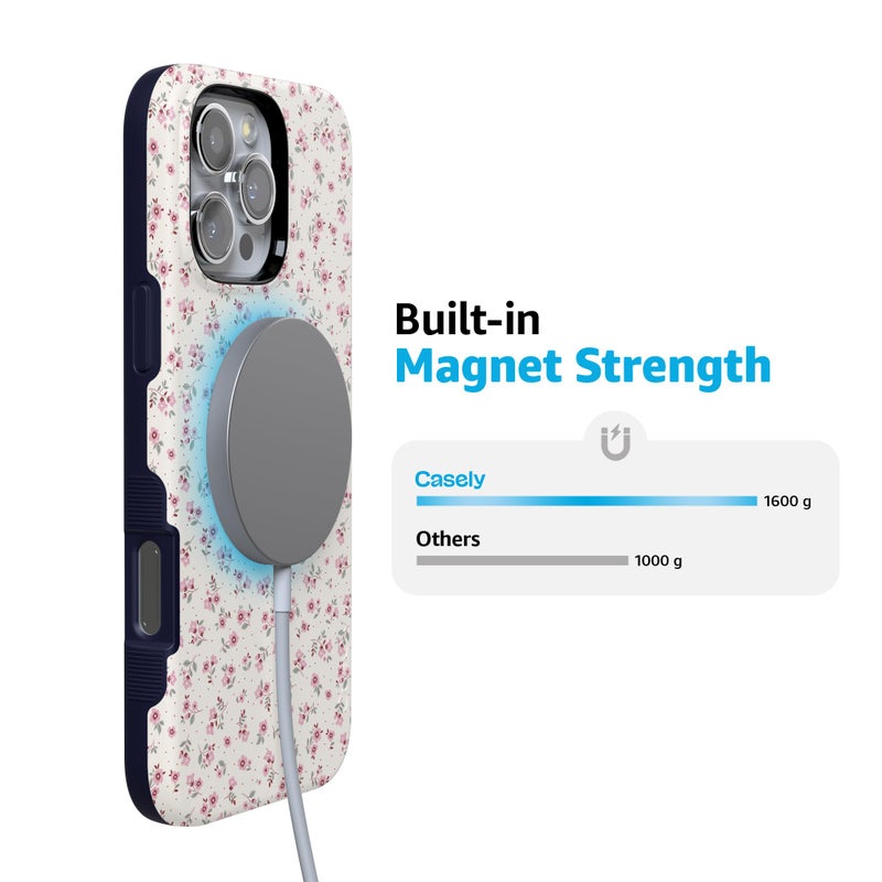 Casely iPhone 16 Pro Max Case | Cottage Charm | Cottagecore | Bold Protective Design | Compatible with MagSafe - Image 2