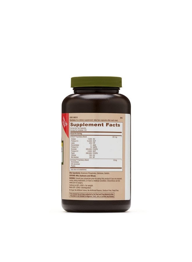 GNC Natural Brand Super Digestive Enzymes 240 Capsules Supports Protein Carbohydrate And Fat Digestion - Image 3