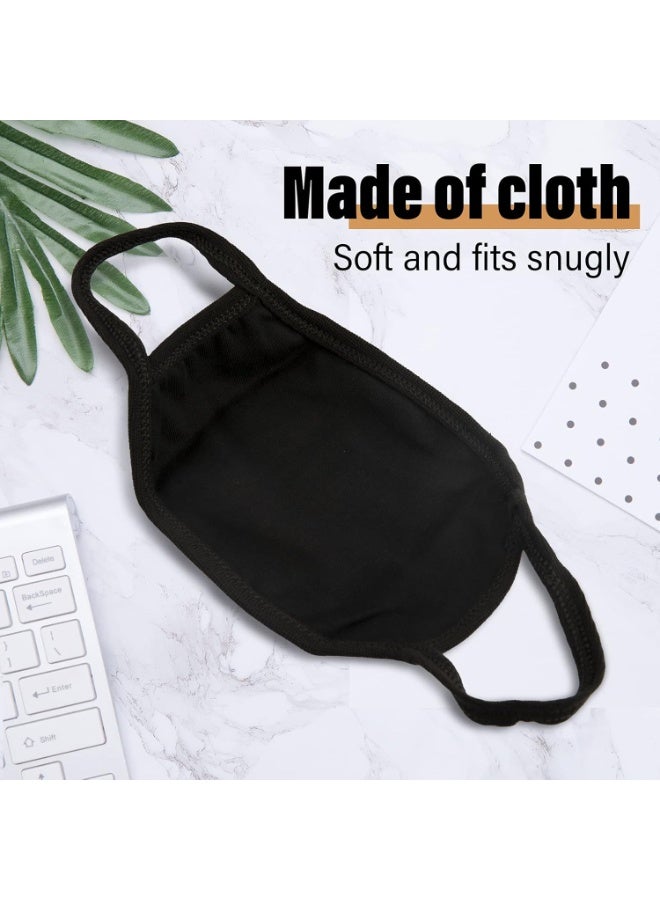 SUNSAR 4 Pieces Kawaii Mask Anime Face Mouth Mask Cute Mouth Covering Reusable Washable Mouth Covering - Image 3