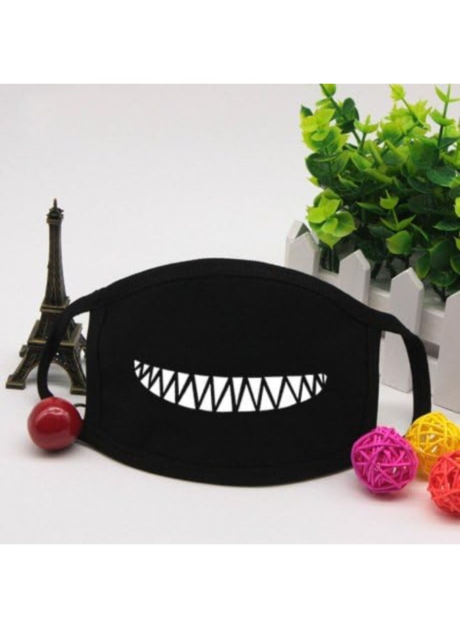 SUNSAR 4 Pieces Kawaii Mask Anime Face Mouth Mask Cute Mouth Covering Reusable Washable Mouth Covering - Image 5