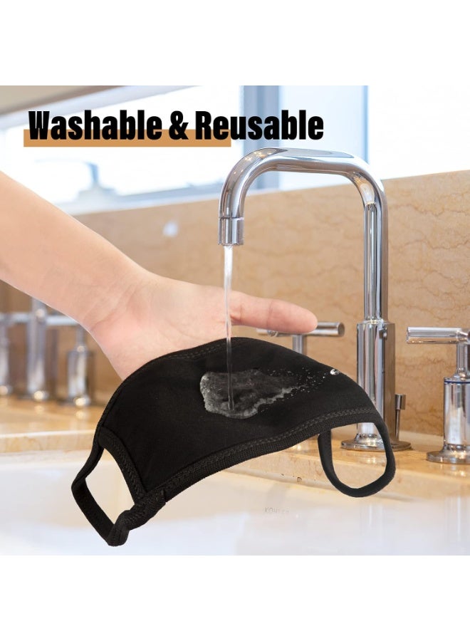 SUNSAR 4 Pieces Kawaii Mask Anime Face Mouth Mask Cute Mouth Covering Reusable Washable Mouth Covering - Image 4