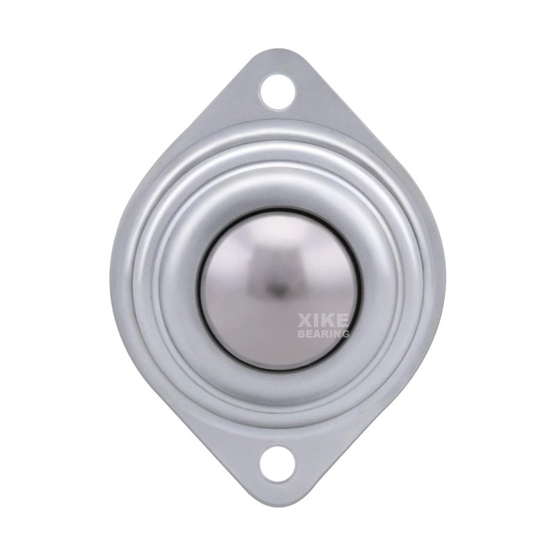 Xike 8 Pack 1" Roller Ball Transfer Bearings, Hard Chrome Steel Ball Transfer Unit with Swivel Ball Caster Rollers, Used for Roller Stand, Conveyors,Transfer Equipment and Transmission System - Image 3