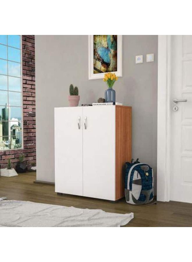 Generic Boots 2 shelves 5 shelves 70 cm more storage space - White and Brown - Image 1