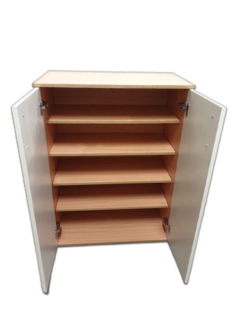 Generic Boots 2 shelves 5 shelves 70 cm more storage space - White and Brown - Image 3