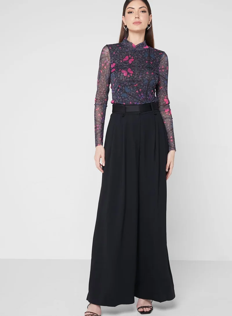 Ted Baker High Neck Lace Detail Top