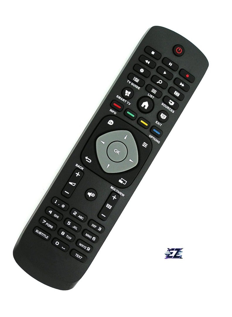ELTRAZONE Replacement Remote Control for Philips TV 48PFK5709/12, 48PFK6300/12, 48PFK6409/12, 48PFK6609/12, 48PFK6719/12, 48PFK6909/12 with Battery - Image 2