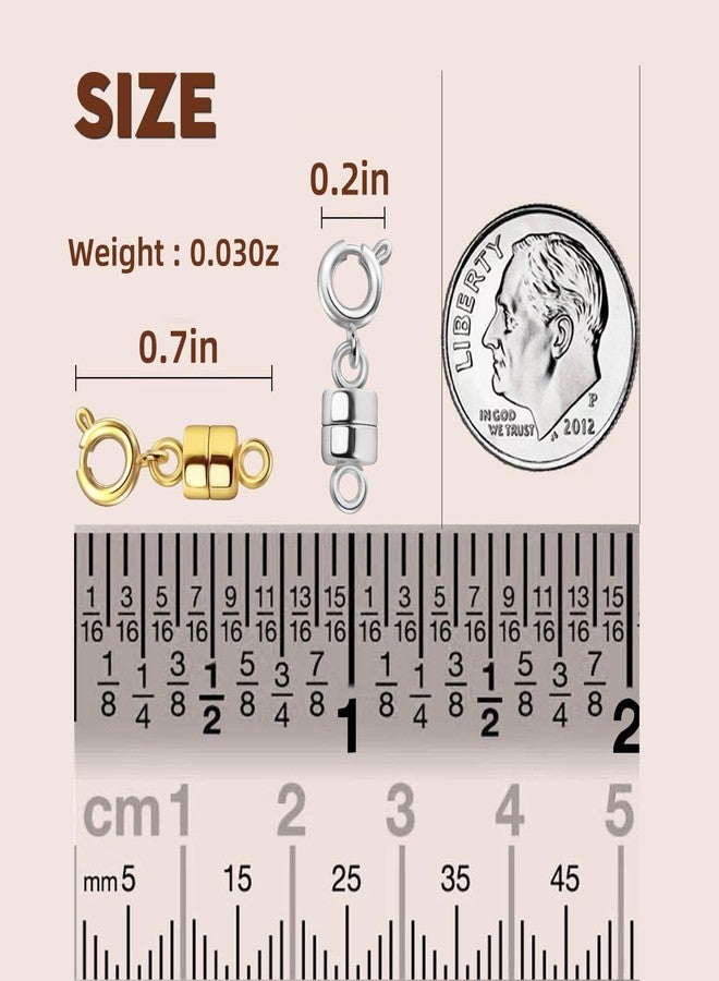 Ofiuny Magnetic Clasps for Necklaces Strong Magnetic Necklace Clasps and Closures Gold and Silver Necklaces Extender Bracelet Jewelry Clasps - Image 2