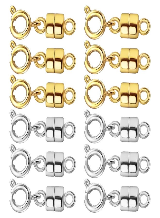 Ofiuny Magnetic Clasps for Necklaces Strong Magnetic Necklace Clasps and Closures Gold and Silver Necklaces Extender Bracelet Jewelry Clasps - Image 1