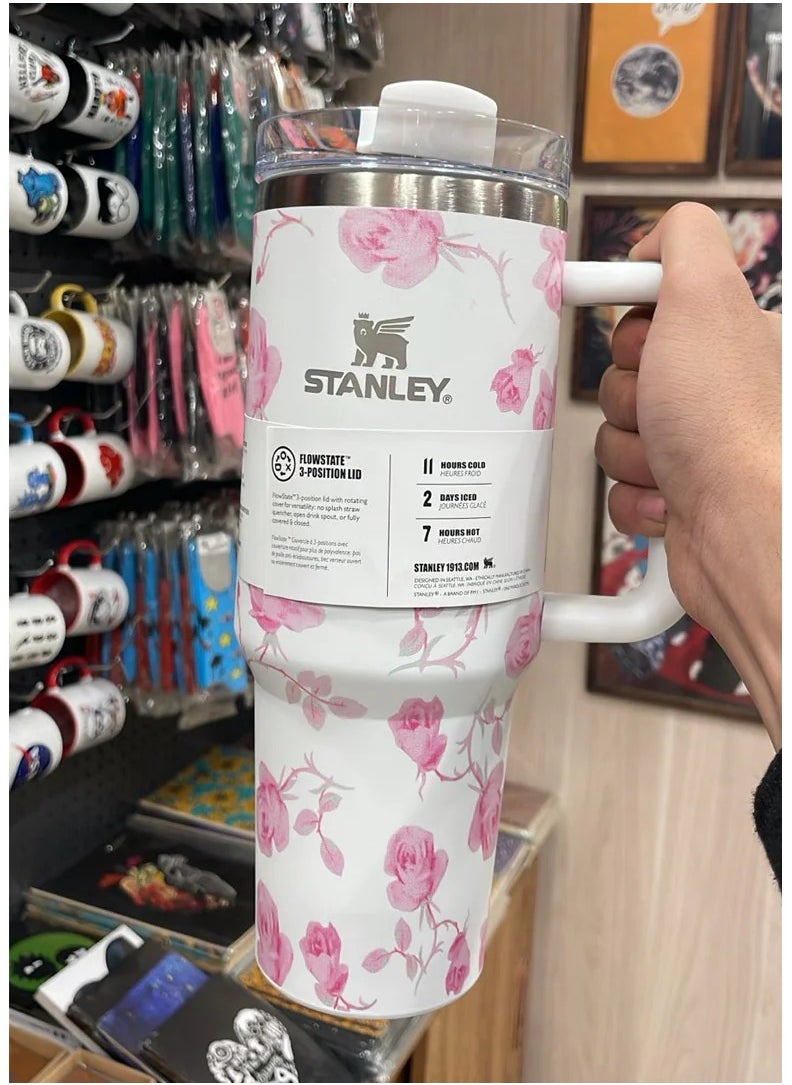 Stanley - Stanley cup H2.0 Stainless Steel with Lid and Straw for Water Iced Tea,Coffee and Smoothie - Image 1