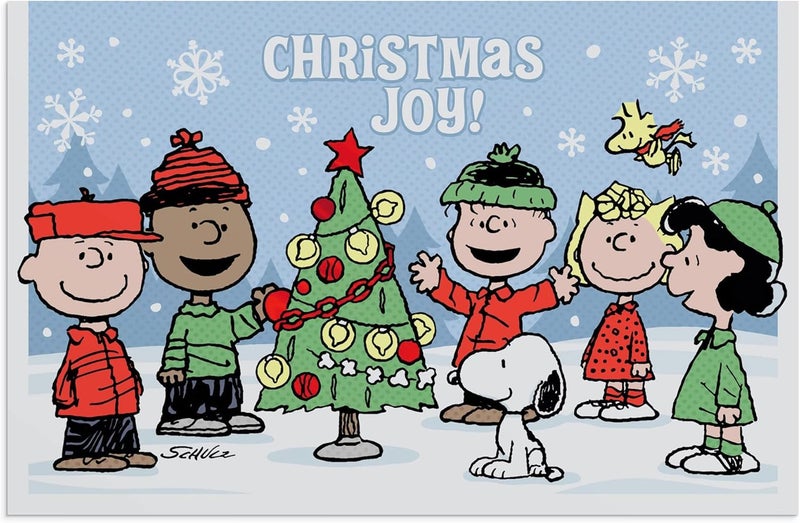 DaySpring Peanuts Christmas Joy  The Wonder of Christmas  50 Bulk Christmas Boxed Cards  Envelopes NLT J9694 - Image 4