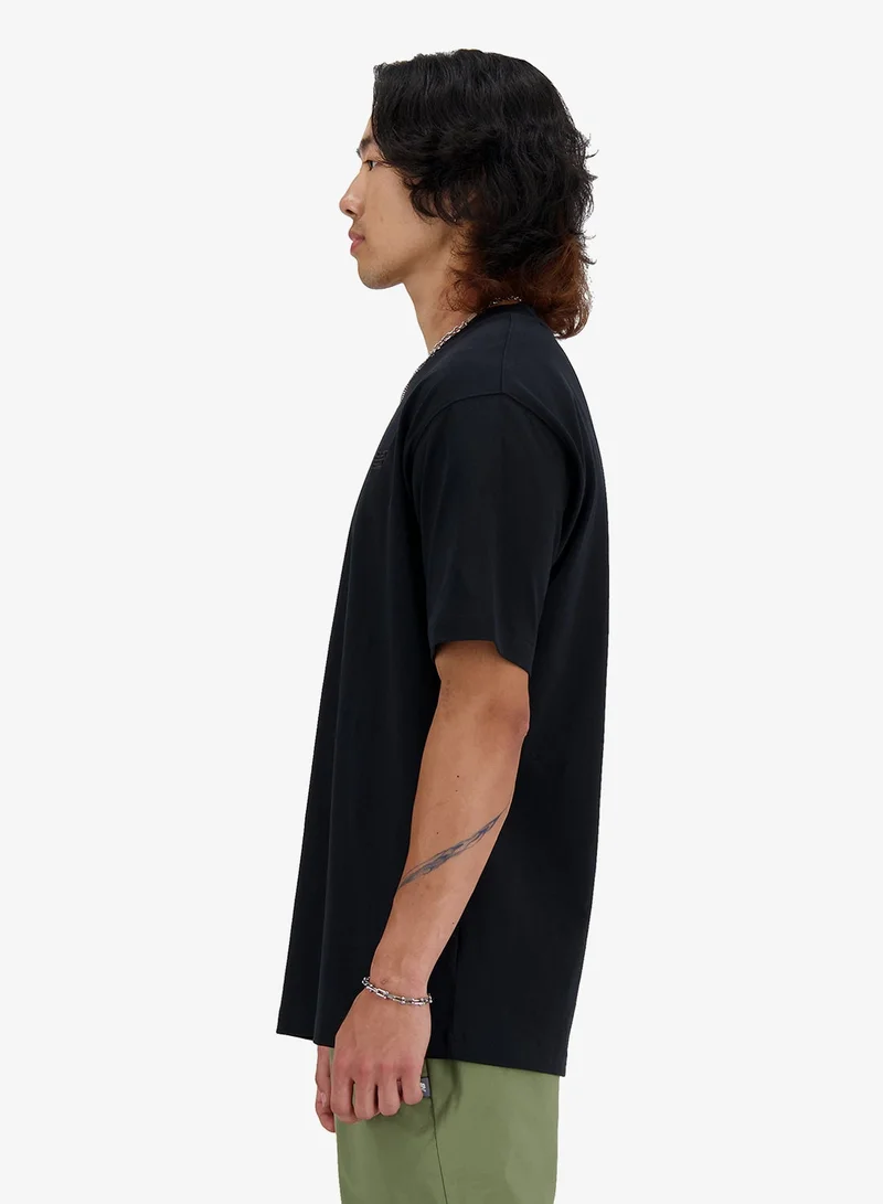 New Balance black (001) Athletics Logo T-Shirt for Men | Best Price UAE