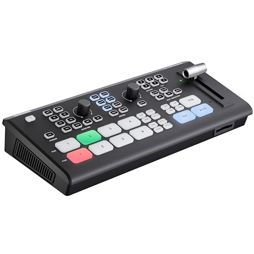 Osee GoStream Deck Pro HDMI Live Stream Switcher, Video Mixer Switcher 6 HDMI, 2 USB, 8 Macro Buttons, MultiSource, Three Streams Simultaneously, Phone Out, UVC & NDI Updatable - Image 1