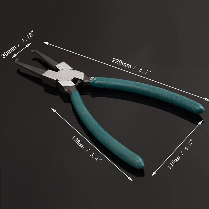 Sinyiol 87 Car Fuel Line Pliers Alloy Steel Gasoline Pipe Joint Fittings CalipersFuel Filter Pipe Hose Connector Quick Release Removal Tool Release Hose Line Clamp Clipper Fuel Line Pliers - Image 4