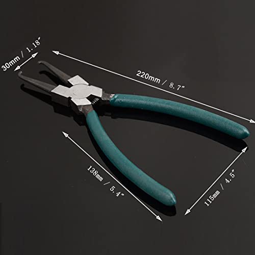 Sinyiol 87 Car Fuel Line Pliers Alloy Steel Gasoline Pipe Joint Fittings CalipersFuel Filter Pipe Hose Connector Quick Release Removal Tool Release Hose Line Clamp Clipper Fuel Line Pliers - Image 3