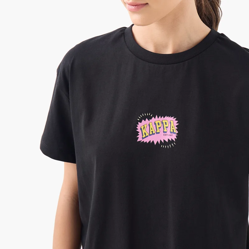 Kappa Kappa Graphic Print T-shirt with Crew Neck