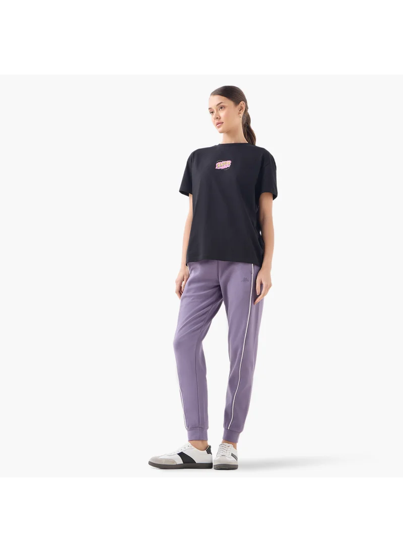 كابا Kappa Graphic Print T-shirt with Crew Neck
