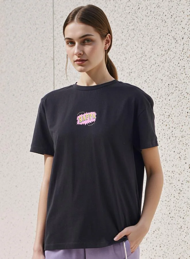 Kappa Kappa Graphic Print T-shirt with Crew Neck