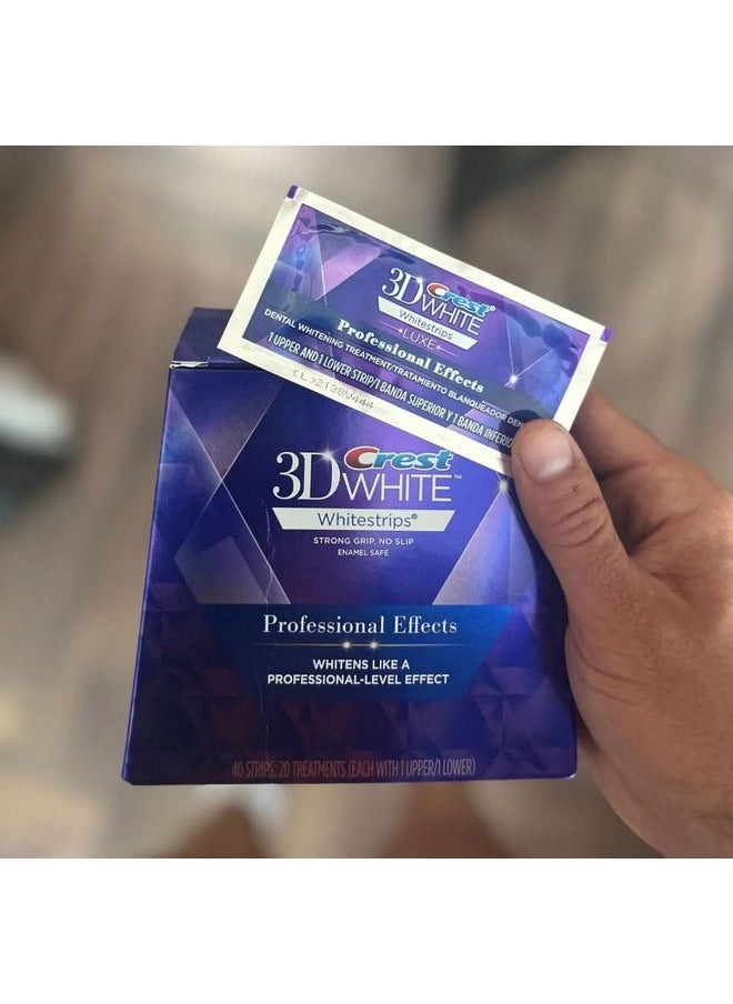 Crest Crest 3D No Slip Whitestrips Professional Effects Teeth Whitening Kit 20 ea  - Image 2