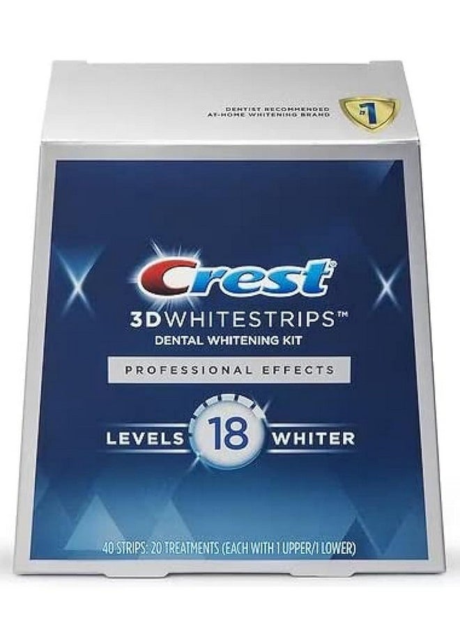 Crest Crest 3D No Slip Whitestrips Professional Effects Teeth Whitening Kit 20 ea  - Image 1