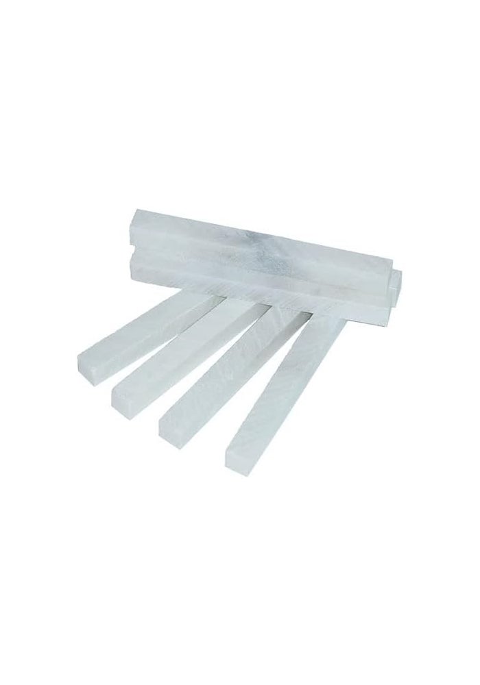 AQ AQSON AQSON Engineers French Chalk Flat Soapstone Marking Sticks - Professional Quality White Marble Chalk for Welders and Metal Fabrication (100 Pieces) - Image 1