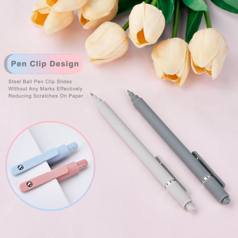 Donse Easter Basket Stuffers: 7 Pcs Gel Pens 0.5mm Quick Dry Black Ink Fine Point Smooth Writing Pens Cute Office Essentials School Supplies Stocking Stuffers Nurse Teacher Appreciation Week Gifts for Women - Image 4
