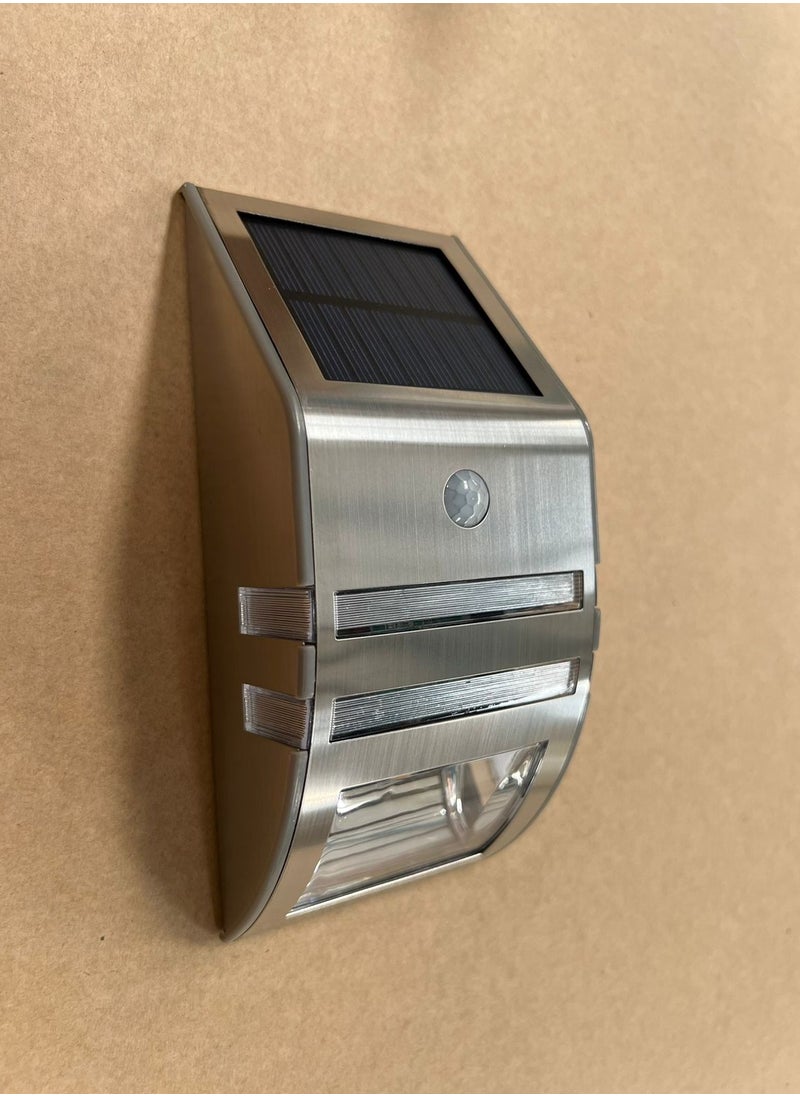 GCC ENERGY Solar Motion Sensor Wall  (Silver)  - Image 1