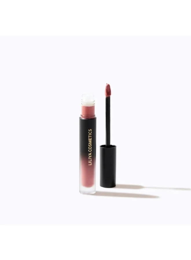 Liliya Cosmetics Matte Liquid Lipstick  Long Lasting | Caramel Tone Smooth Finish | Nude Mood