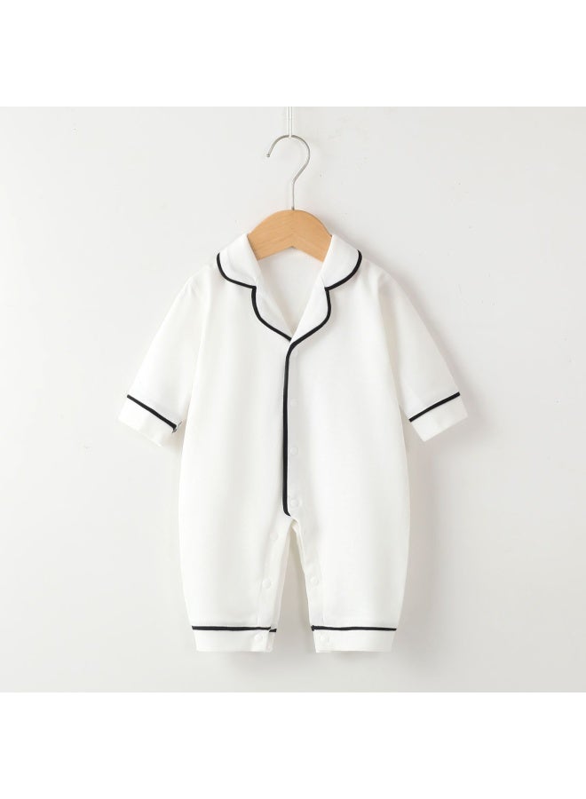 Early Autumn New Baby Pure Cotton Jumpsuit Newborn Fashionable Boneless Harem Baby Crawling Clothes Home Clothes Pajamas