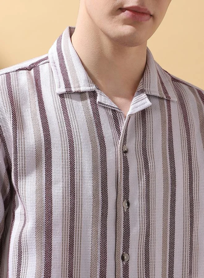 Dennis Lingo Trendy Maroon Shirt For Men With A Rich And Elegant Color Crafted From Premium Fabric