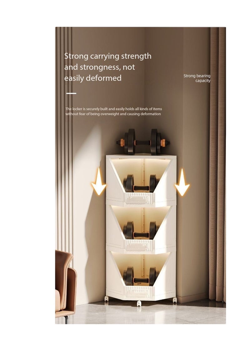  CityRiya-Long زاوية تخزين مجلس الوزراء ، متعددة الوظائف مجلس الوزراء الزاوية مثلث تخزين الرف ، طبقة مزدوجة من البلاستيك دائم الزاوية تخزين الرف ، متعددة الأغراض تخزين مجلس الوزراء ، غرفة المطبخ وحدة الرف ، رف التخزين ﻿ - Image 4