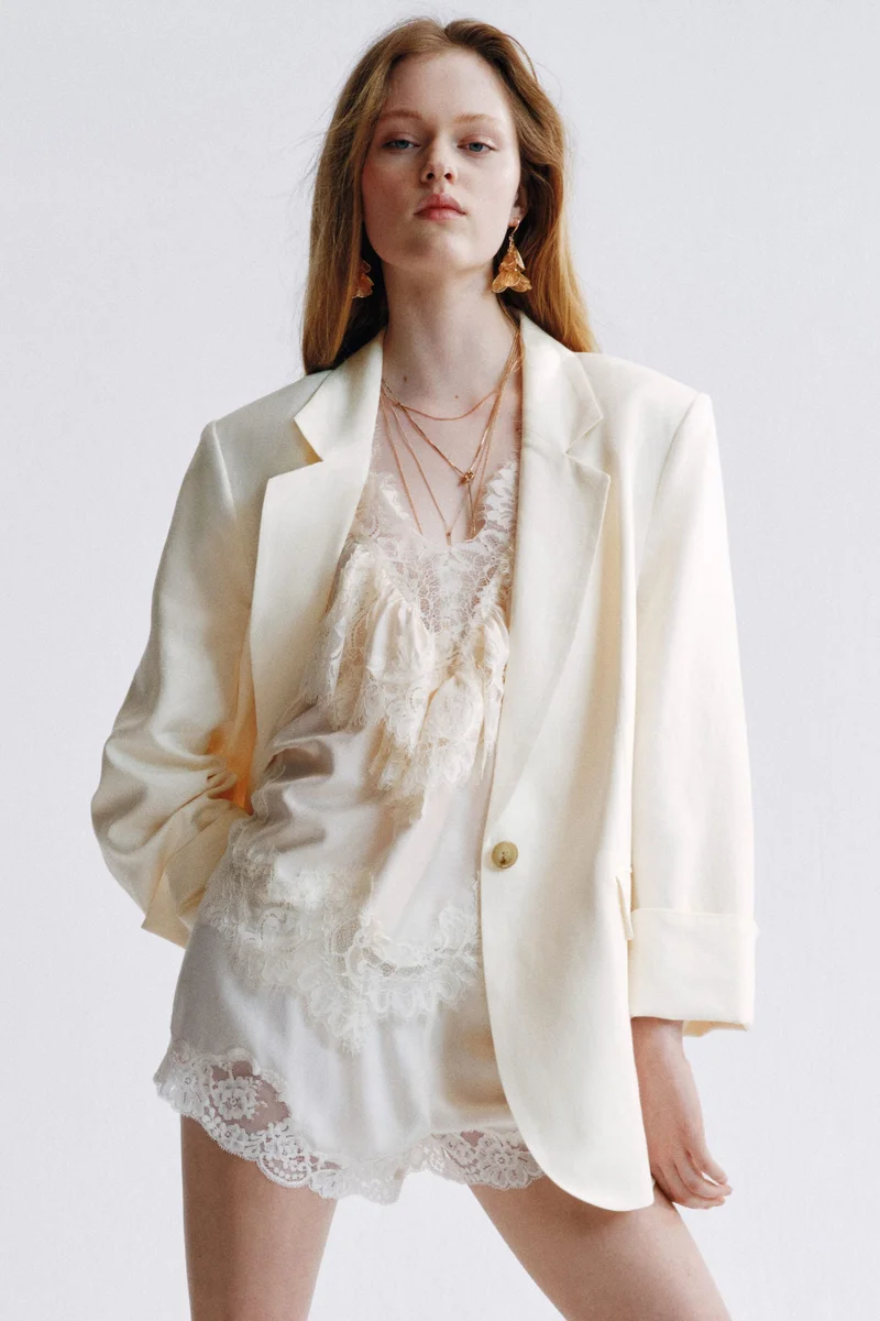 H&M Linen-blend blazer
