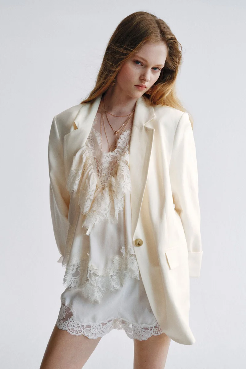 H&M Linen-blend blazer