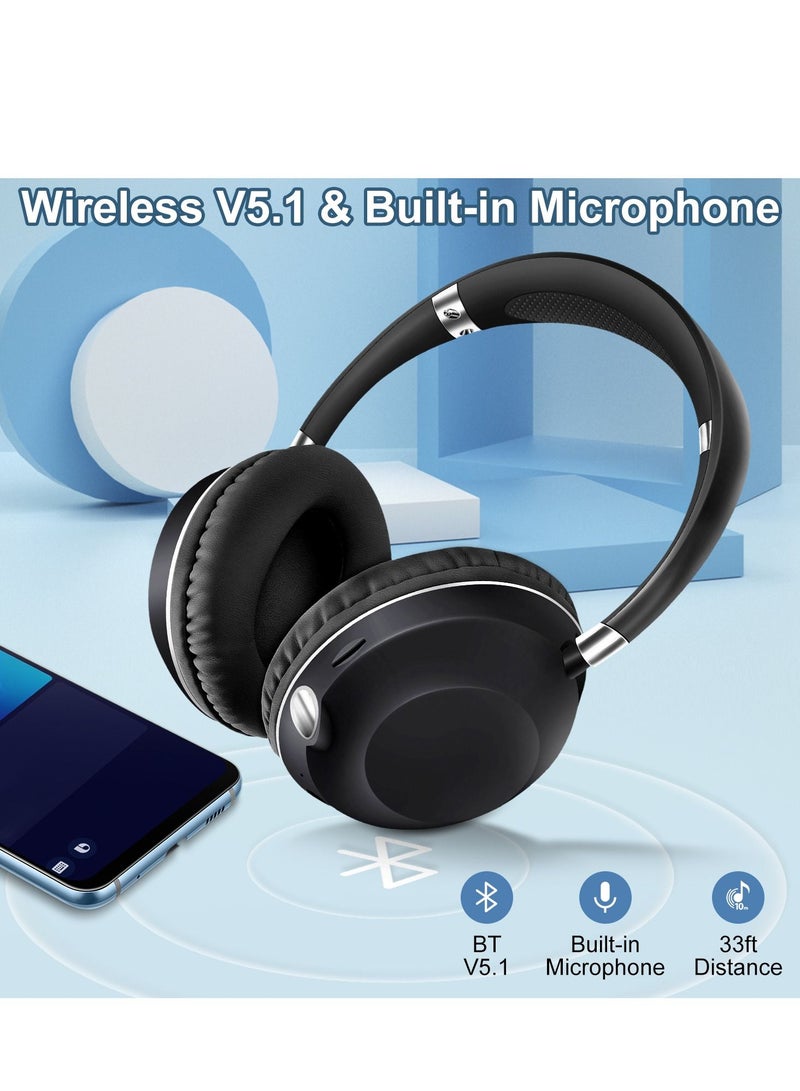 GULFLINK 400mah Bluetooth Wireless Headphones for Teens Adults White  - Image 2