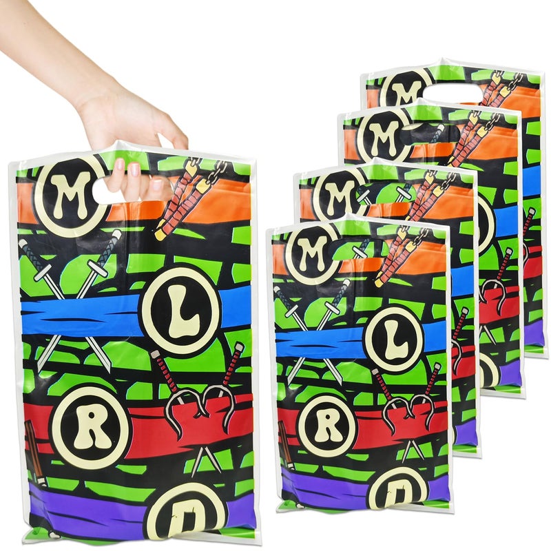ldcx 30Pcs Ninja Party Decorations Goodies Candy Gift Bags for Turtles Party Favor Candy Goodie Treat Bags with Shopping for Birthday Wedding Baby Shower - Image 1