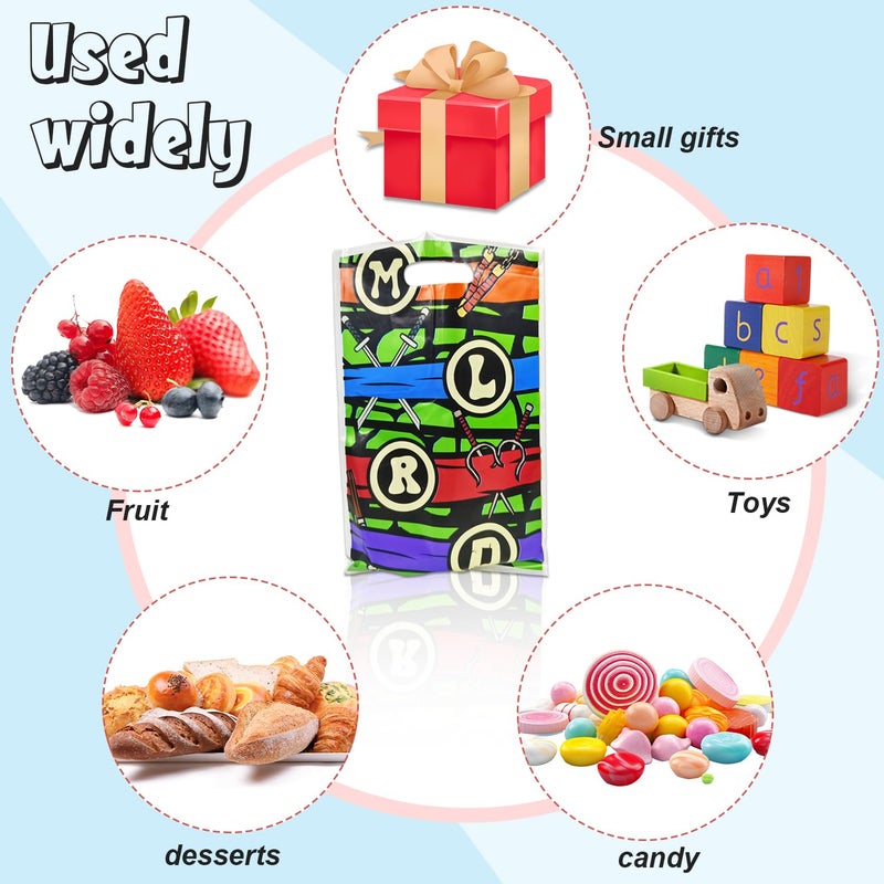 ldcx 30Pcs Ninja Party Decorations Goodies Candy Gift Bags for Turtles Party Favor Candy Goodie Treat Bags with Shopping for Birthday Wedding Baby Shower - Image 2