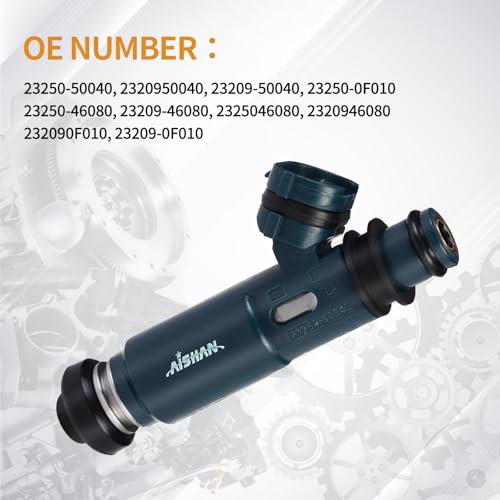 AISHAN 8PCS Fuel Injectors 4 Holes Compatible with Toyota 4Runner 03-04, Tundra Land Cruiser Sequoia 02-04, for Lexus LX470 2002 2003 2004 2005, GX470 03-05 V8 4.7L Replace# 23250-50040 2320950040 - Image 5