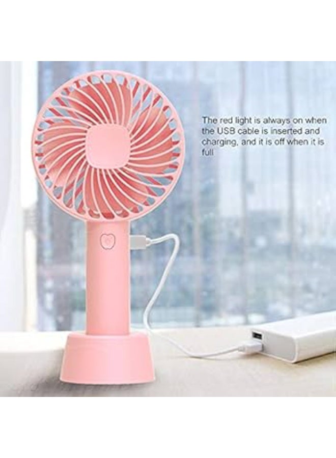 A small, portable handheld fan powered by USB, equipped with a built-in rechargeable battery; a summer cooling table fan with a standing stand and base, practical for home, office, indoor and outdoor use, and travel. - Image 2