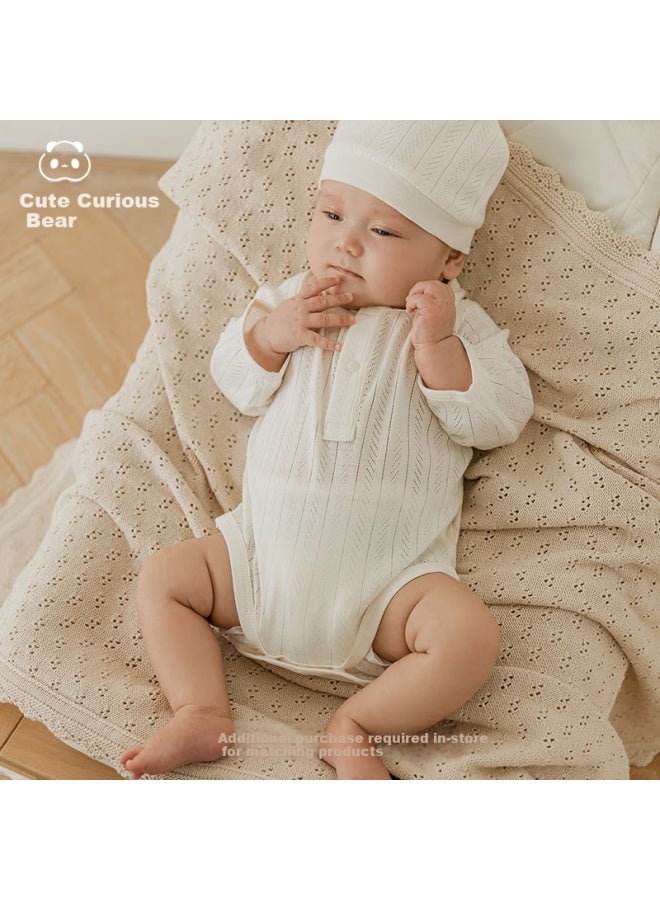 Guaiqi Bear Modal Baby Romper Summer Thin Baby Jumpsuit Triangle Ha Clothes Crawling Clothes Pajamas Air Conditioning Clothes