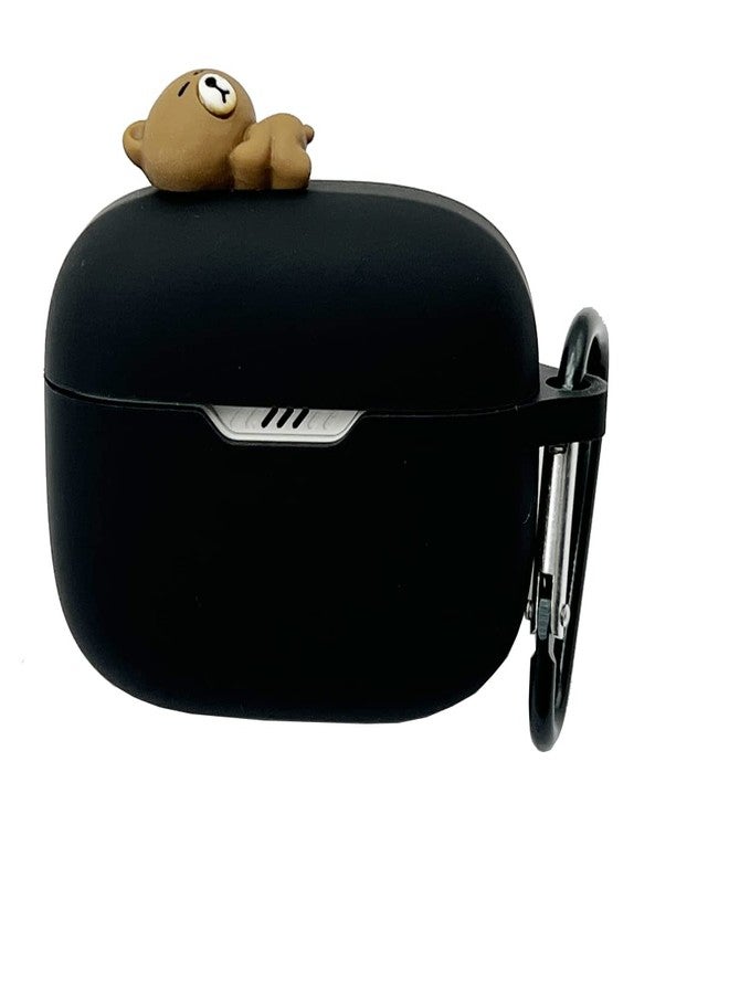 Seadream Cartoon Kawaii Case for JBL Tune 130NC TWS Earbuds, Seadream Portable 3D Cute Bear Animal Cartoon Scratch Shock Resistant Protective Cover with Keychain (Bear) - Image 1