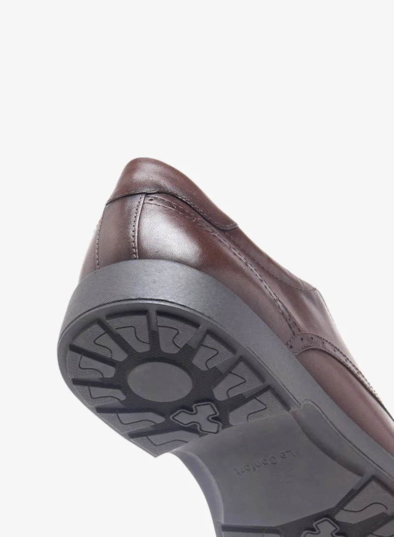 Le Confort Men's Solid Derby Shoes with Lace-Up Closure