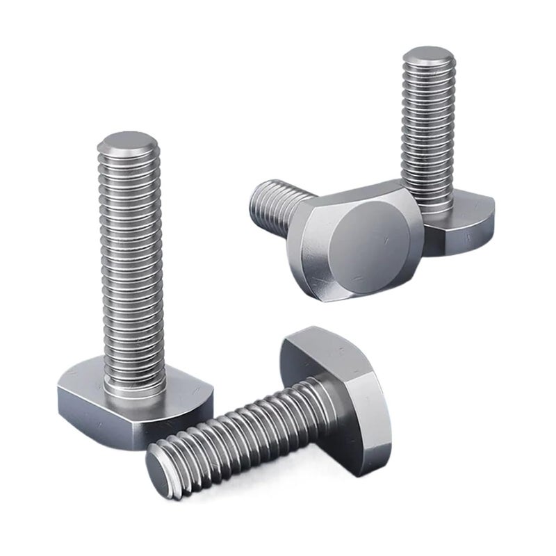 Hammer Head T Bolts, T-Slot T-Bolt Screws 304 Stainless Steel M5-M12 25-55mm Pack of 5(M10*55mm) - Image 4