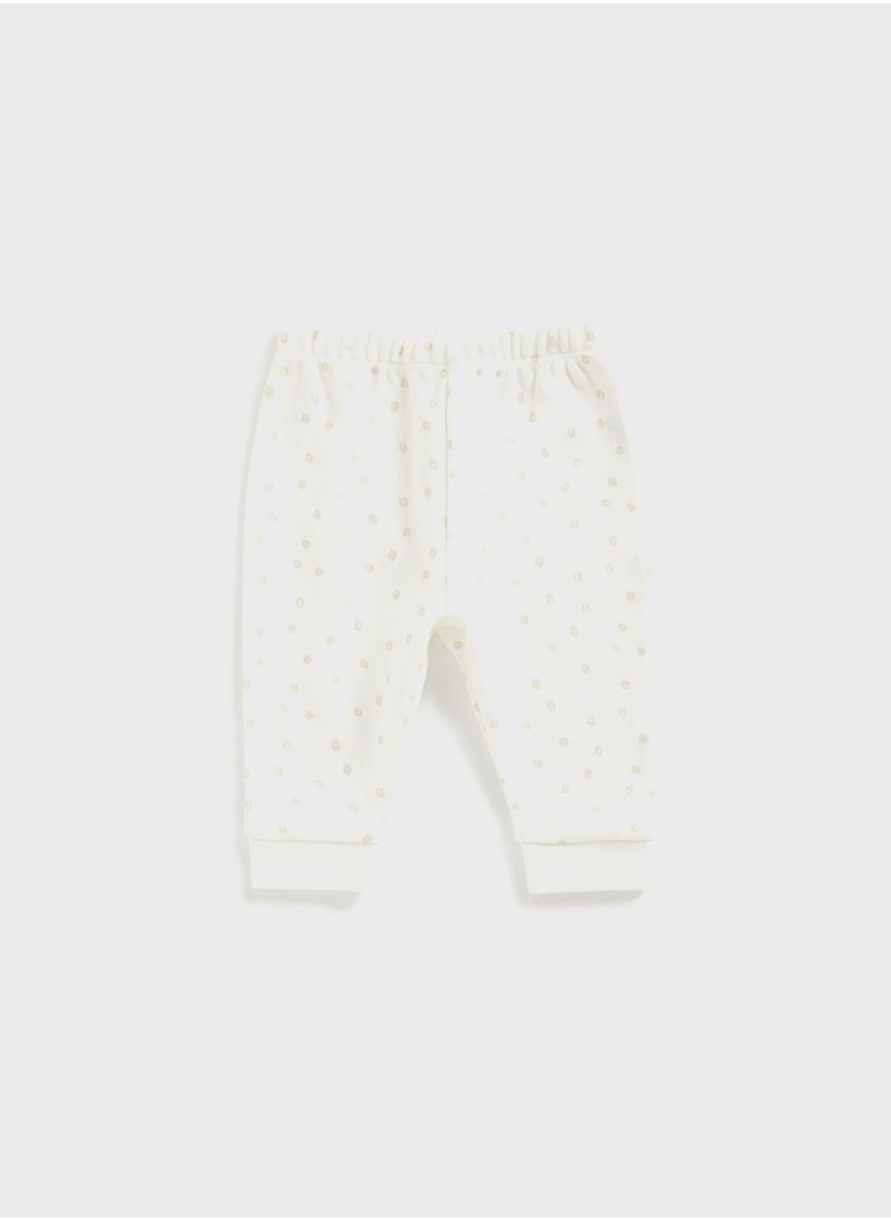 mothercare Infant 2 Pack Bear & Fox Print Sweatshirt & Sweatpants Set  - Image 5