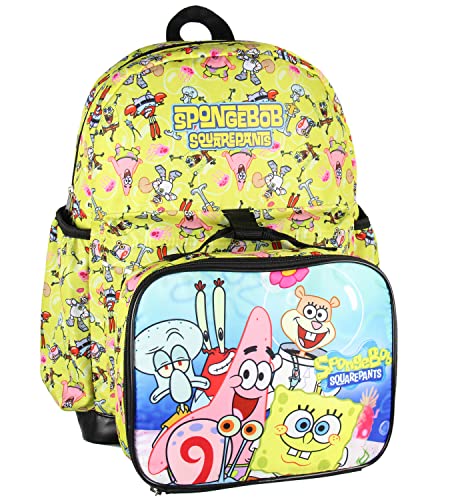 INTIMO Nickelodeon SpongeBob SquarePants Characters Patrick Star Sandy Cheeks Mr Krabs Squidward 2 Pc Lunch Box Backpack Bag Set 16 - Image 3