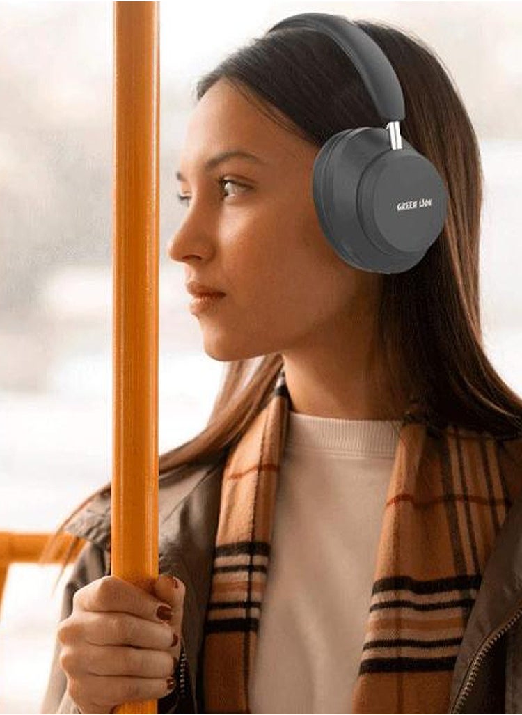 GREEN LION Wireless Headphone 300mAh Battery, Active Noise Cancellation, Comfortable, 10m Range, 2.5 Hours Charging, 24 Hours Playtime, Bluetooth 5.3, Green Lion Santiago Beige  - Image 5