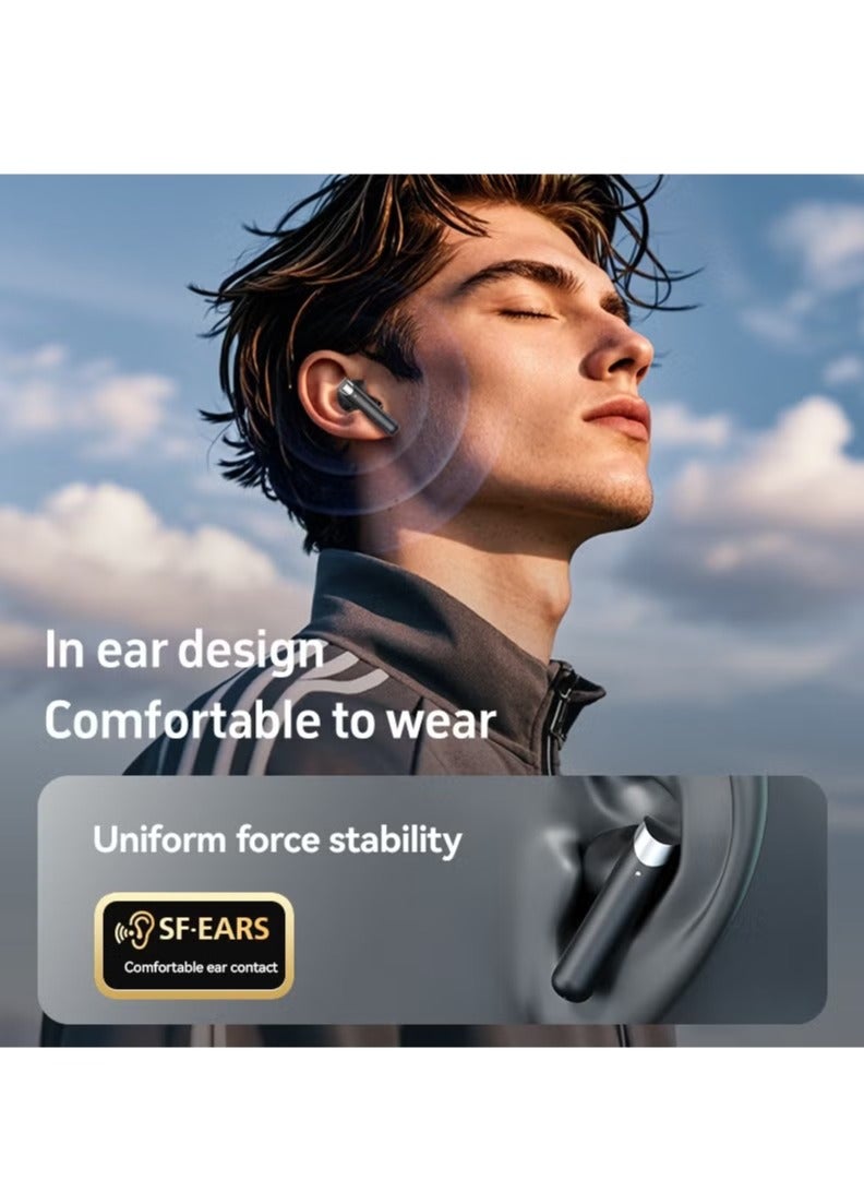 Wireless Earbuds, In-Ear Bluetooth Headphones, 40 Hours Playtime, Deep Bass, Power Display, Mics for ENC Clear Call, Bluetooth Earbuds Touch Control, IPX6 Waterproof, Light-Weight Earphones Black - Image 3