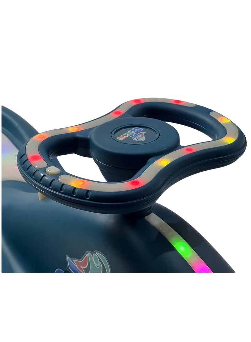 Rally Magic Swing Car Toy for Kids, Magic Twister Ride on Car for Kids with LED Wheels, Kids Push Car with Light Up Seat - Image 4