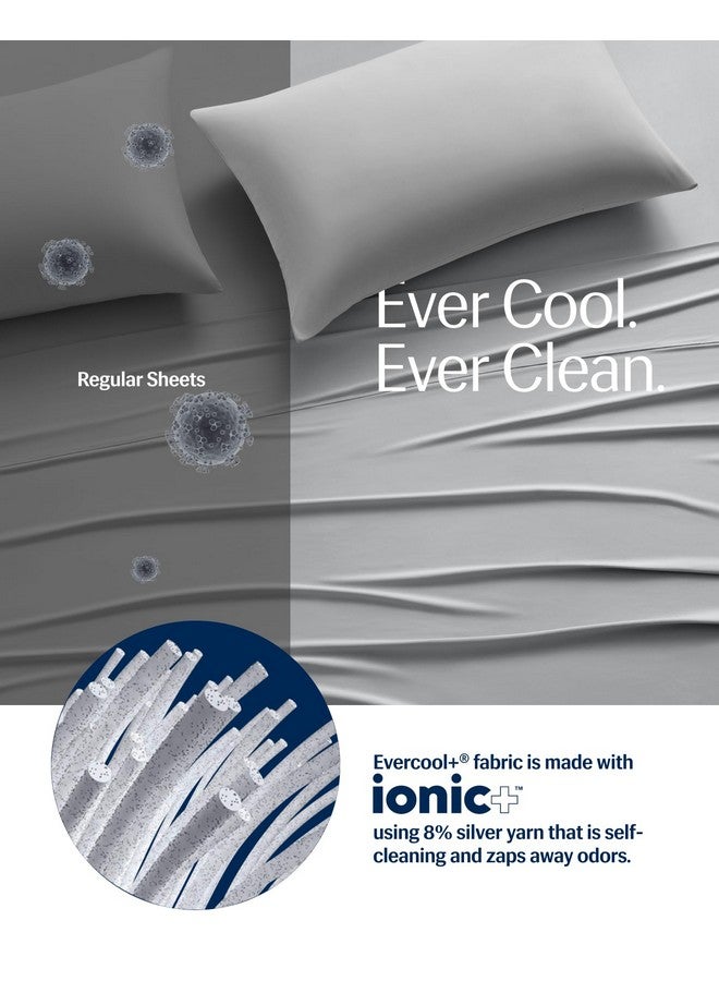 REST® Evercool®+ Cooling Pillow Cases Standard - 2 Pillowcase for Sensitive Skin, Silver Infused Fabric for Hygienic Sleep, Silky Smooth for Curly Hair, High Elastic for Snug Fit (19x29 inches) - Image 4