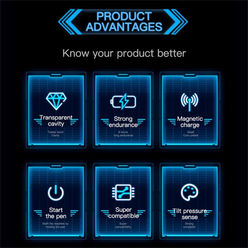 Ipad Pencil: Transparent Capacitive Design - Magnetic Adsorption Wireless Fast Charging Ipad Stylus Pencil for Ipad 9th & 10th Generation - Image 2