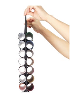 SYOSI Vinyl Roll Holder, 48 Colorfulleaf Compartments, Vinyl Storage Organizer Craft Vinyl Storage Rack Black Vinyl Rolls Storage Hanging Organizer Storage for Home Craft Room Door, Wall, Closet  - Image 5