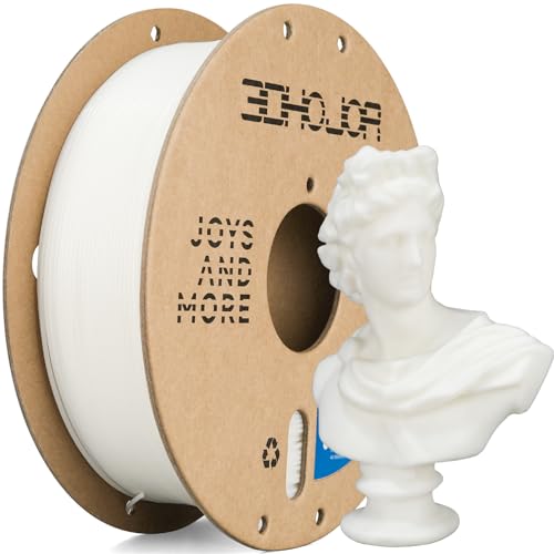 3DHoJor PLA High Speed Printer Filament 1.75mm 1kg Cardboard Spool (2.2lbs) Rapid PLA to 5X Faster Printing Filament PLA Dimensional Accuracy +/- 0.02 mm Fits for Most FDM 3D Printer -White - Image 1